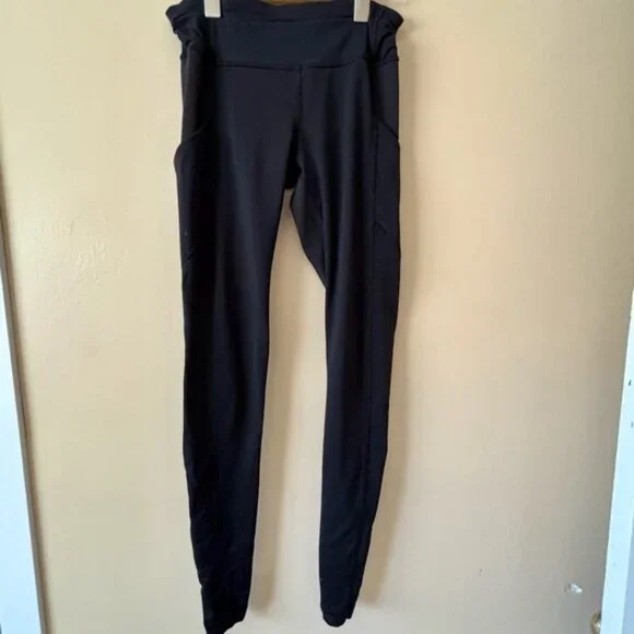 Lululemon| Women’s Black Fast And Free Run 28”Leggings Tights Back Zip Size US 6 - Picture 3 of 5